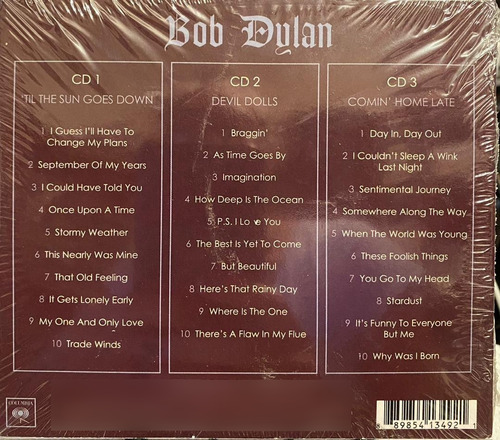 Cd Triple - Bob Dylan / Triplicate. Album