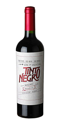Vinho Argentino Tinto Negro Malbec 750ml