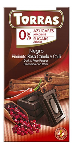 Torras Chocolate Con Pimienta Canela Chili 75g Andina Grains