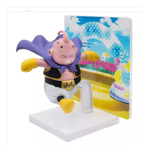 Figura Coleccionable Majin Buu Con Panel Dragon Ball Daima B