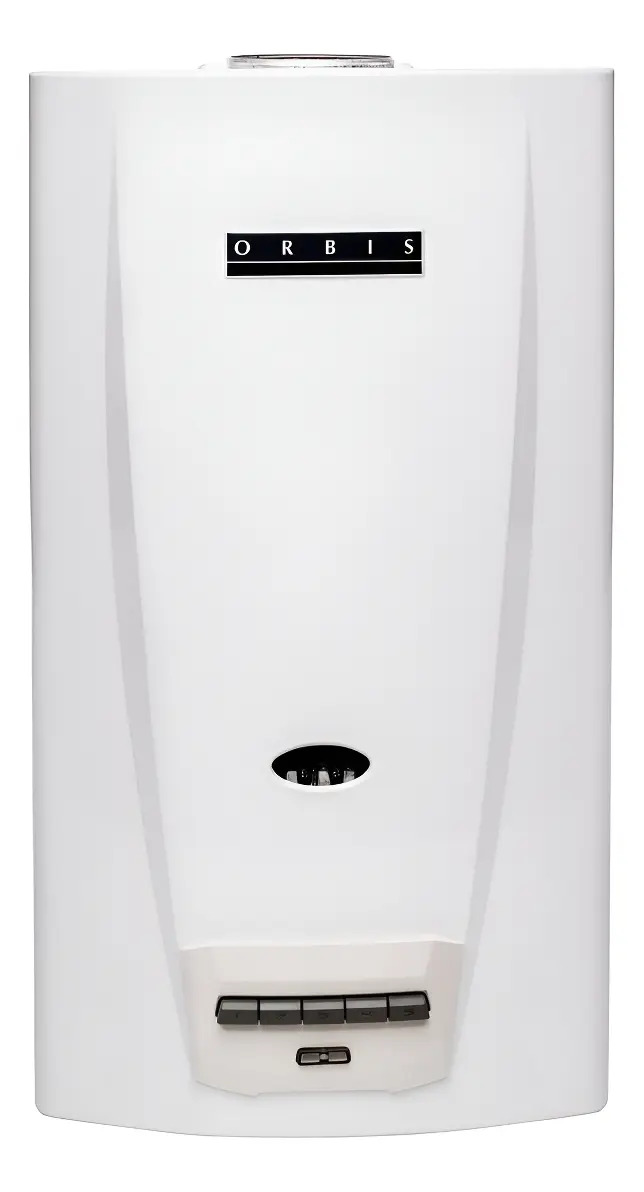 Calefón Gas Natural Orbis 12L Sin Piloto Automático Blanco