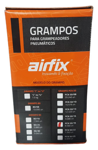 Grampo Pcn 50/19 - Airfix - Caixa C/ 8.580 Grampos