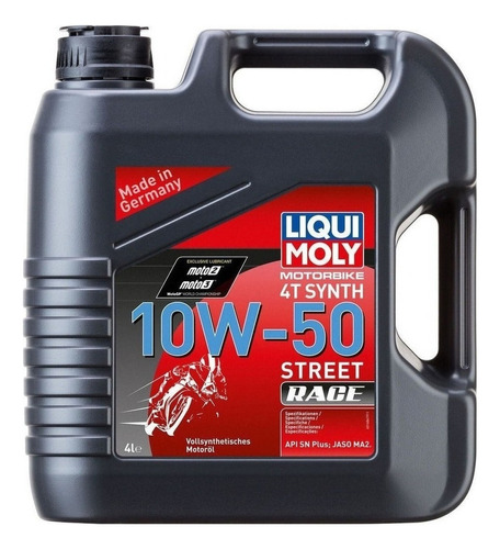 Liqui Moly Aceite 100% Sintetico Moto 10w50 Street 4 Litros