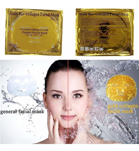 Polvo De Oro Colágeno Máscara Facial Cristal Hidratante