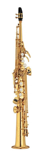 Sax Soprano Yamaha Yss-475 Bb Laqueado A Ouro (usado)