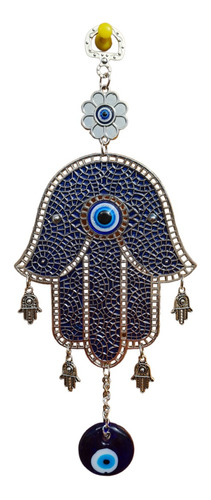 Amuleto Colgante Pared Protección Casa Mano Fatima Ojo Turco