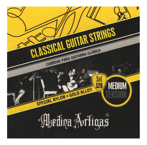 Cuerdas De Nylon Para Guitarra Clásica Medina Artigas 10520