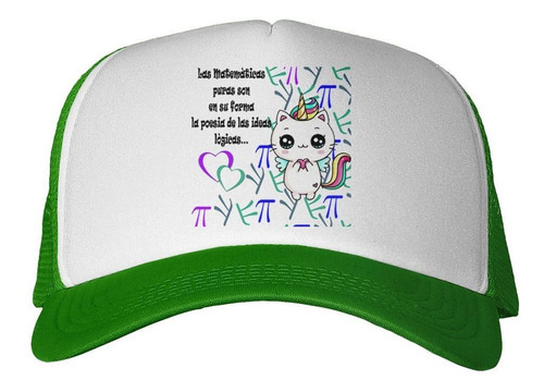 Gorra Frase Maestro Teacher Matematicas Diseño