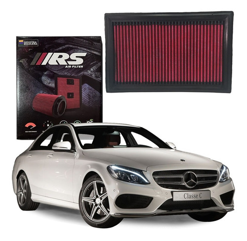 Filtro Ar Esportivo Inbox Mercedes-benz C200 2.0 Cgi 2015 Rs