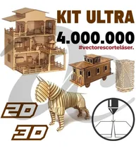 Comprar Super Pack Todo Vectores 4.000.000 Corte Laser Cnc Router 