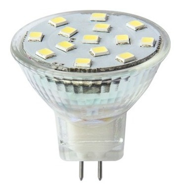 Paquete De 15 Focos Ahorrador Mr11 Luz Cálida 1.7w