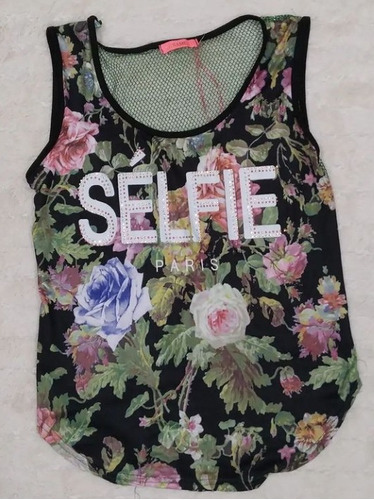 Blusa Floral De Dama. Talla S