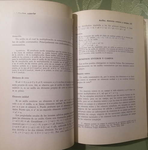 Álgebra Superior Weiss Dubisch Editorial Limusa (Usado)