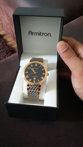 Relogio Armitron Luxo De Ouro Rose Masculino
