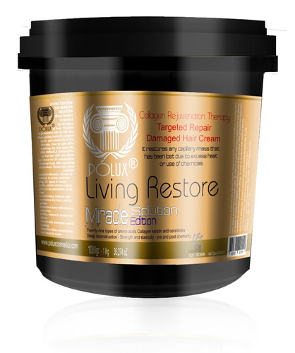 Repositor Da Massa Capilar Living Restore Polux Importado