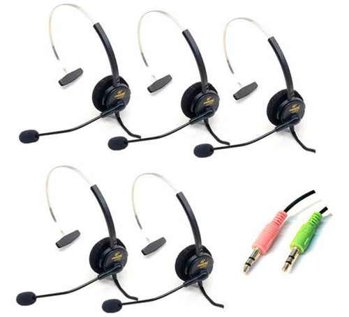 Kit de 5 auriculares P2/Multimedia con cancelación de ruido - Agem Ah-019