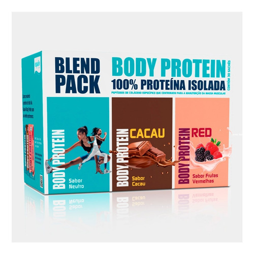 Body Blend Pack, Body Protein 100% Isolada,30 Sachês Equaliv