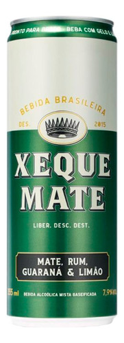 Xeque Mate Rum Mate Guaraná Limão 355ml Bebida Alcoólica 