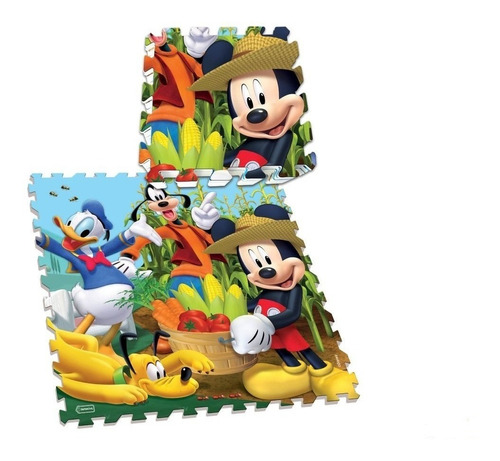  Piso De Goma Bebes Mickey Mouse Tapimovil 90 X 90 Cm 8 Mm