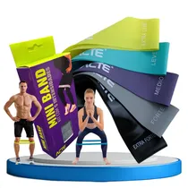 Comprar Kit Mini Band Elástica 5 Intensidades Exercicios Terapia 