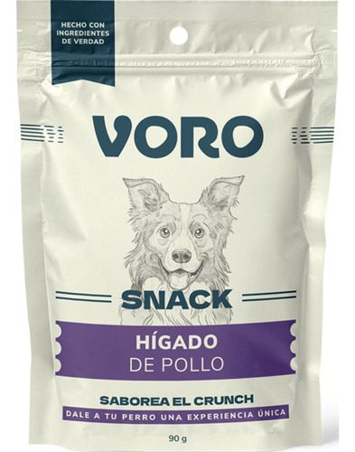 Snack Para Perro Voro  - Higado De Pollo 90 Gr