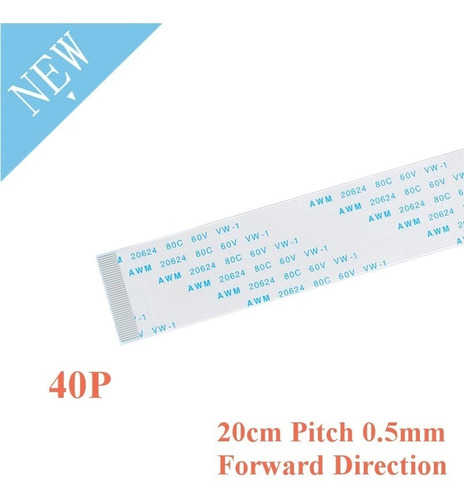 20cm 200mm Ffc Fpc 40pin 0.5 Pitch Ribbon Flex Cable 40 Pin