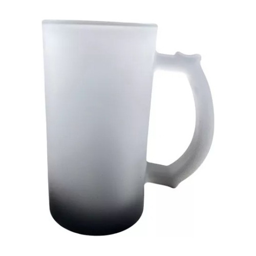 Tarro Cervecero Satinado Negro 16oz Sublimar Sublimacion 6pz