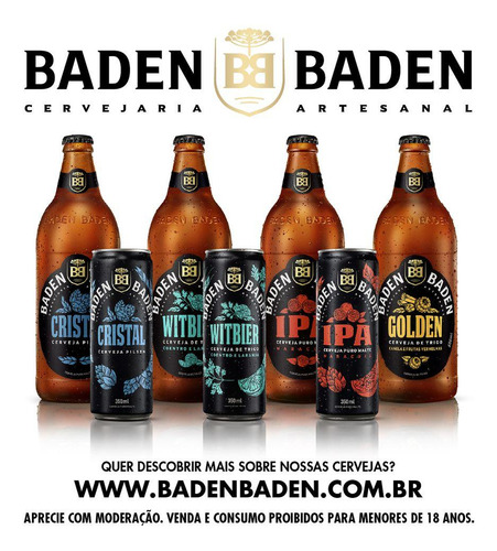 Pack Cerveja Baden Ipa Lata 350ml Com 6 Unidades