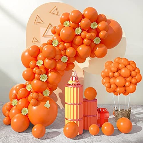 100pcs Globos De Látex Naranja Globos 18 Inch 12 Inch Fspbh