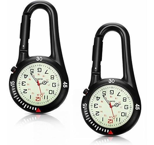 2 Piezas Clip En Cuarzo Reloj Backpack Fob Reloj De Mbnke