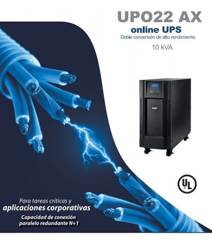No Break Cdp 10000 Va, 9000 W 10kva Upo22-10 Ax 220vca