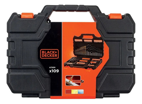 Set 109 Piezas Atornillar Y Taladrar Black+decker A7200-xj