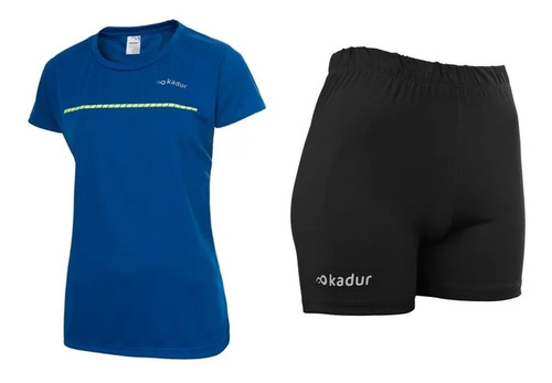 Remera Short Tenis Padel Mujer Deportivo Combo Kadur