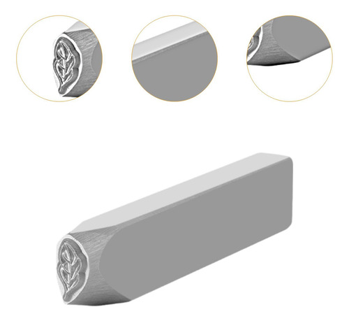 Sello De Metal Para Joyería, Sello Artístico Hoja Derecha