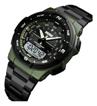 Comprar Reloj De Pulsera Skmei 1370 Reloj Digital Cuarzo Caballero Color de la correa Negro Color del bisel Verde Color del fondo Negro