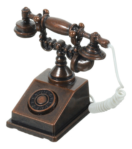 Mini Estatuetas Retrô Modelo De Telefone Nostálgico Vintage