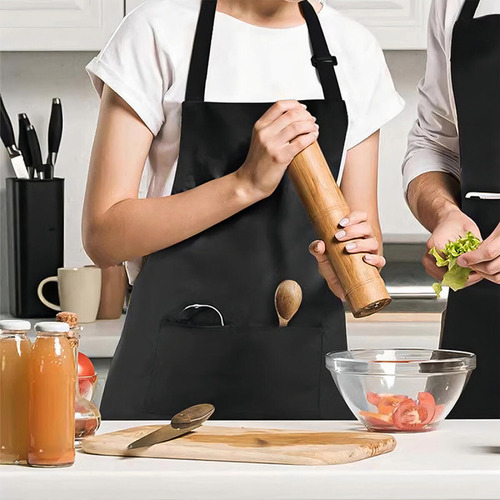 1 Mandil Delantal Cocina Chef Delantal Multiusos Ajustable