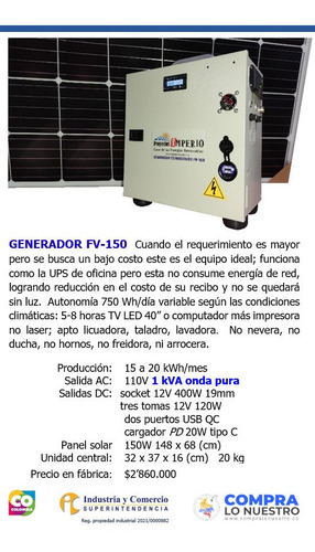 Imagen 4 de 9 de Planta Panel Energia Solar Cargador Usb, Ups Bombillos Led