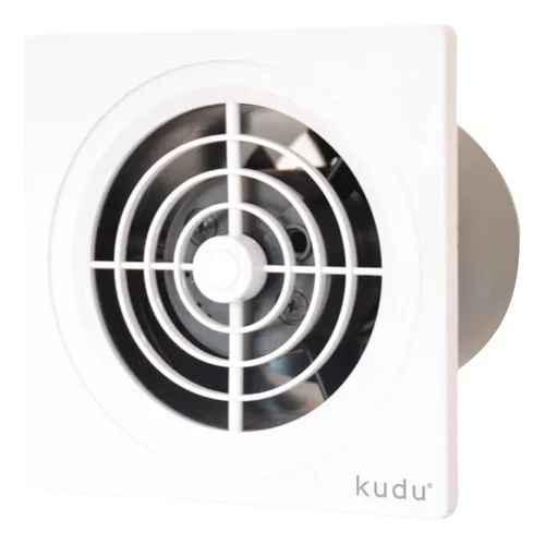 Extractor De Aire Kudu 6 Pulgadas Baño Cocina Blanco 150mm