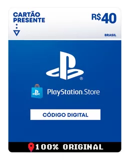 Gift Card Playstation Store 40 Reais Psn Plus Ps4 Ps5 Br