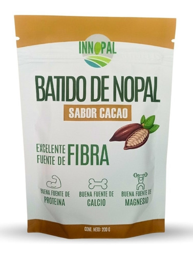 Batido Nopal Sabor Cacao Proteína 200g