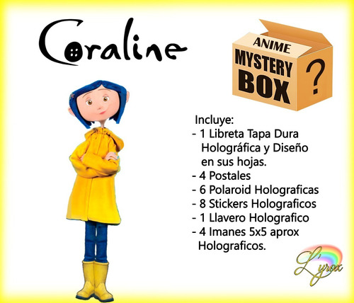 Coraline Caja Misteriosa Mystery Box Anime