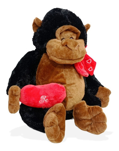 Peluche Chimpancé Gorila Con Corazón 45x36 Cm Ami Toys