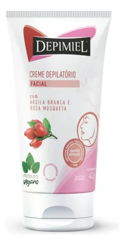 Depimiel Creme Depilatório Facial A.branca E Rosa M. 40g