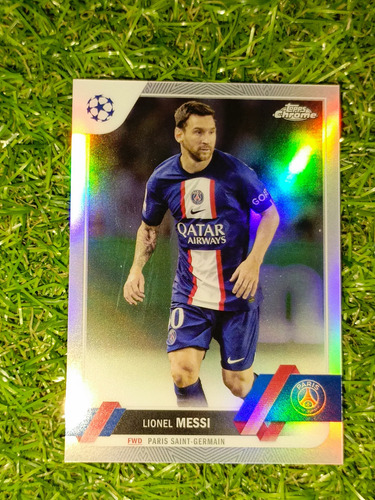 Cv Lionel Messi Refractor 2022 Topps Chrome París St Germain