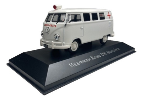 Miniatura Kombi Ambulancia Corijinha Branco 1972 Escala 1/43