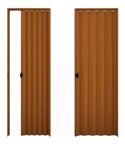 Puerta Pvc Corrediza Plegable 70 Cm Mogno - Muebles Web