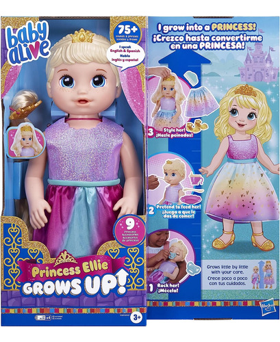 Baby Alive Crece Pricessa Ellie Grows Up