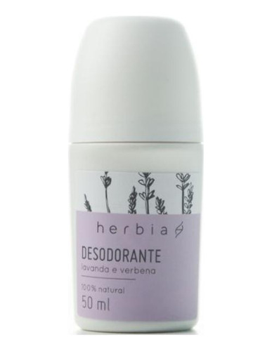 Kit 2x: Desodorante Roll-on Lavanda E Verbena Herbia 50ml