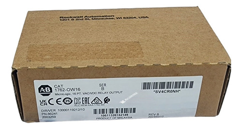 Allen Bradley 1762-ow16 /a Módulo Salida Rele Micrologix